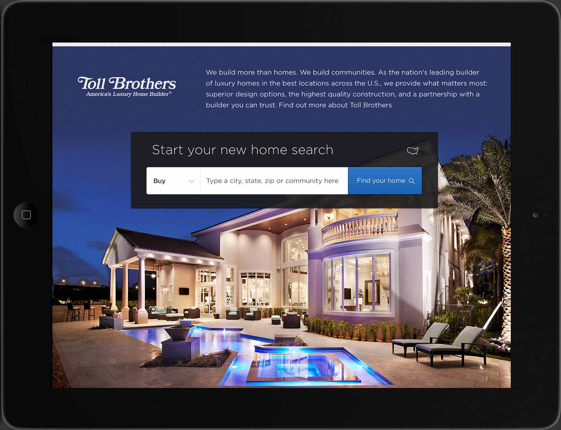 Toll Brothers iOS/Android Application